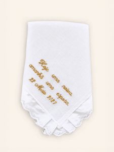 Lenço Bordado Inglês Personalizado