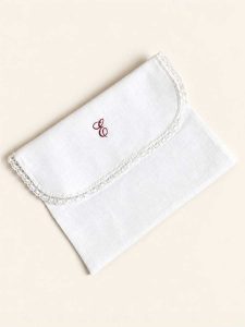 Saco Personalizado para Roupa em Linho Branco