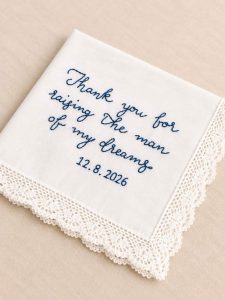 Lenço com Renda Personalizado Frase